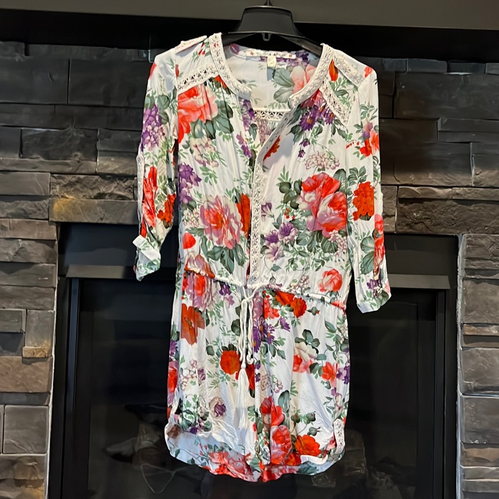 Floral romper -XS